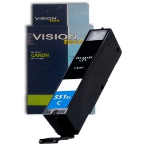 Kompatibil Canon CLI-551C XL cyan Vision