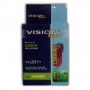 Kompatibil Canon CLI-521Y chip yellow Vision