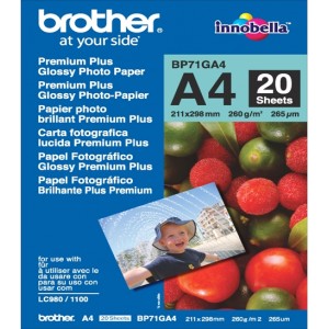 Papier Brother A4 Glossy 260 g/m2, 20 ks
